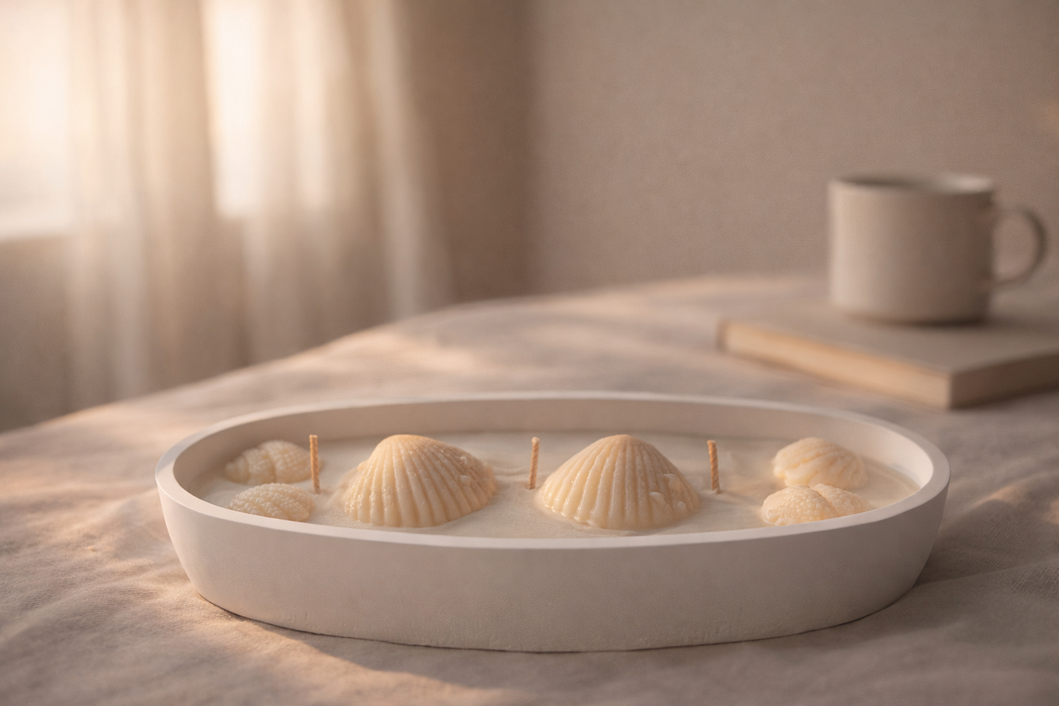 La bougie ASUR – Parfum Éclat d’Agrumes & Brise Marine