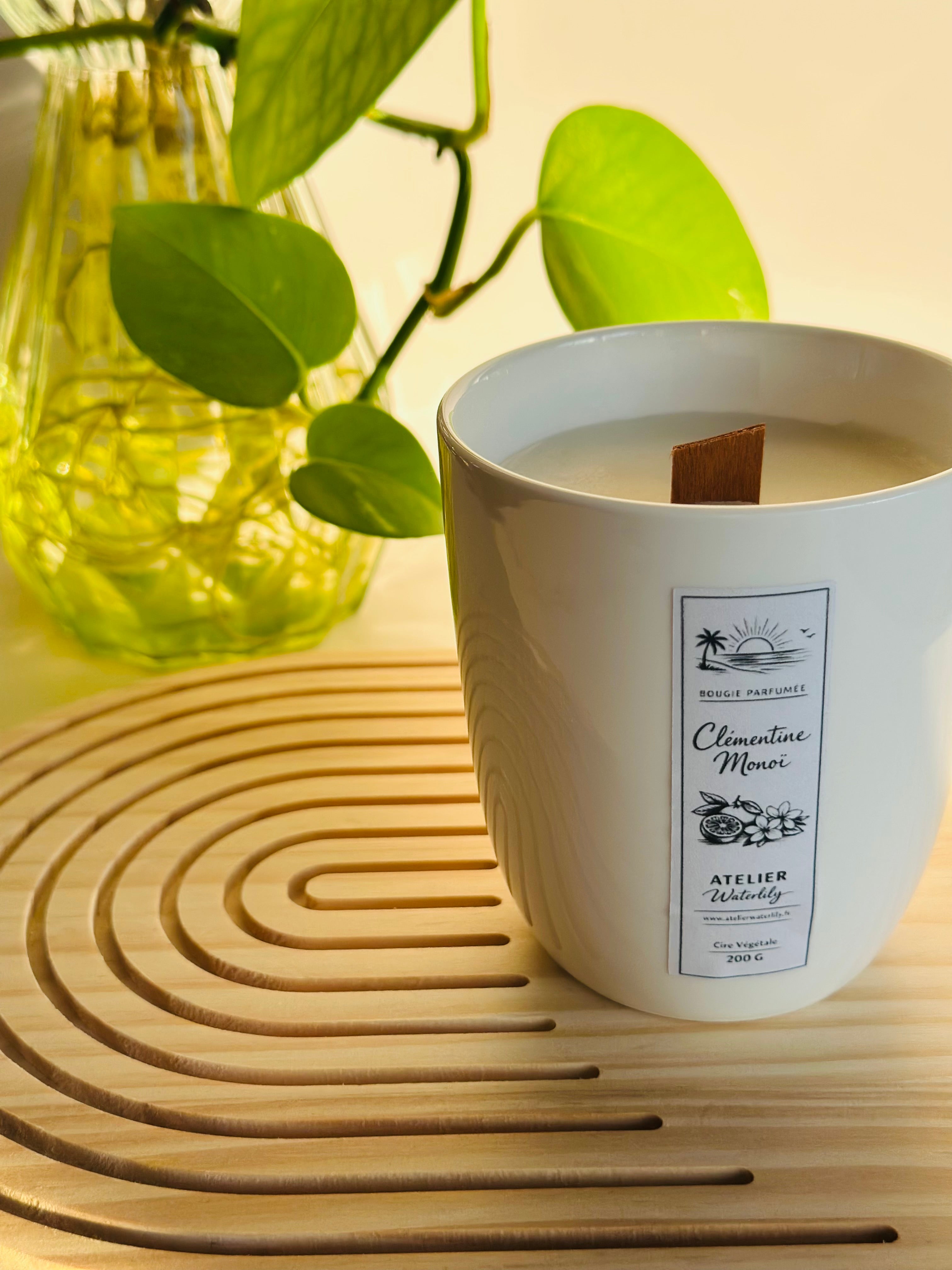 Bougie MONA – Parfum Clémentine Monoï