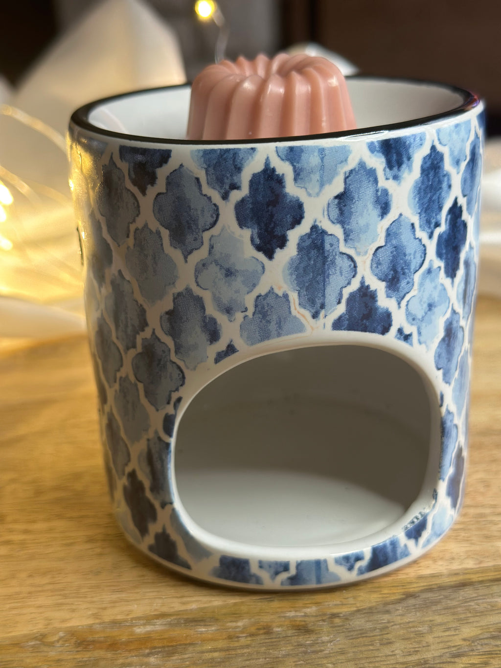 Brûle-Fondant Céramique – Motif Bleu Azur
