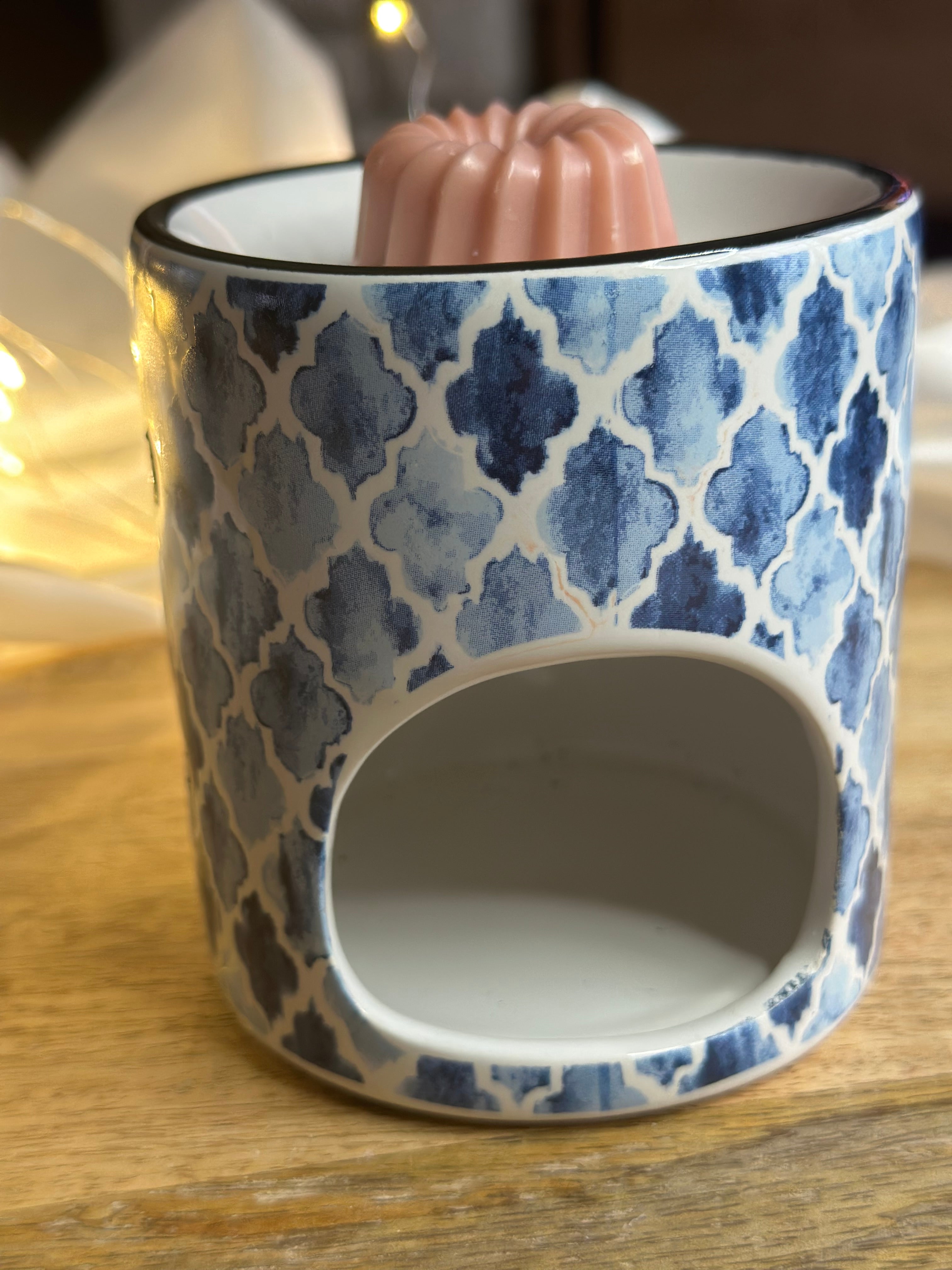 Brûle-Fondant Céramique – Motif Bleu Azur