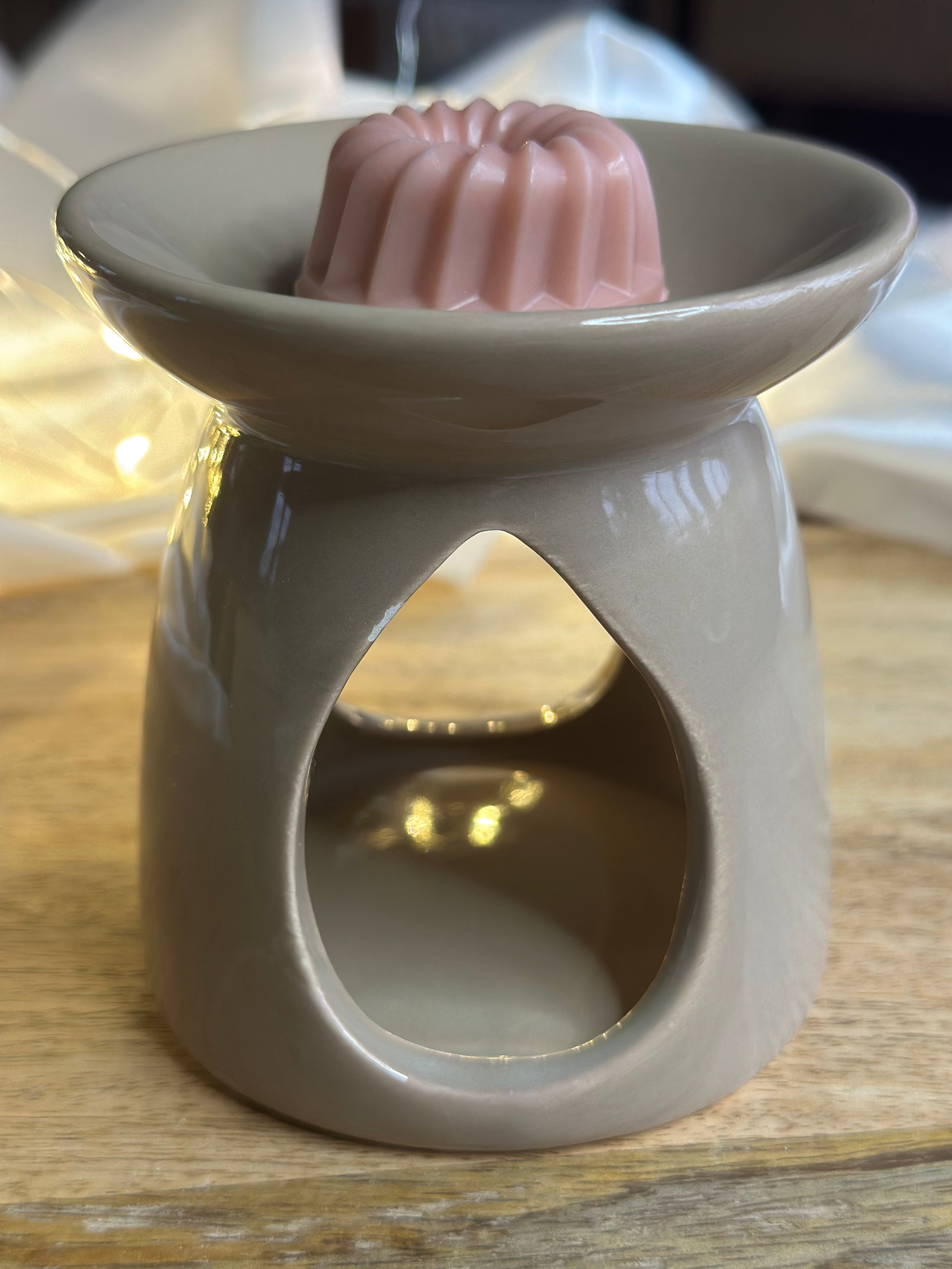 Brûle-Fondant Céramique – Taupe Élégant