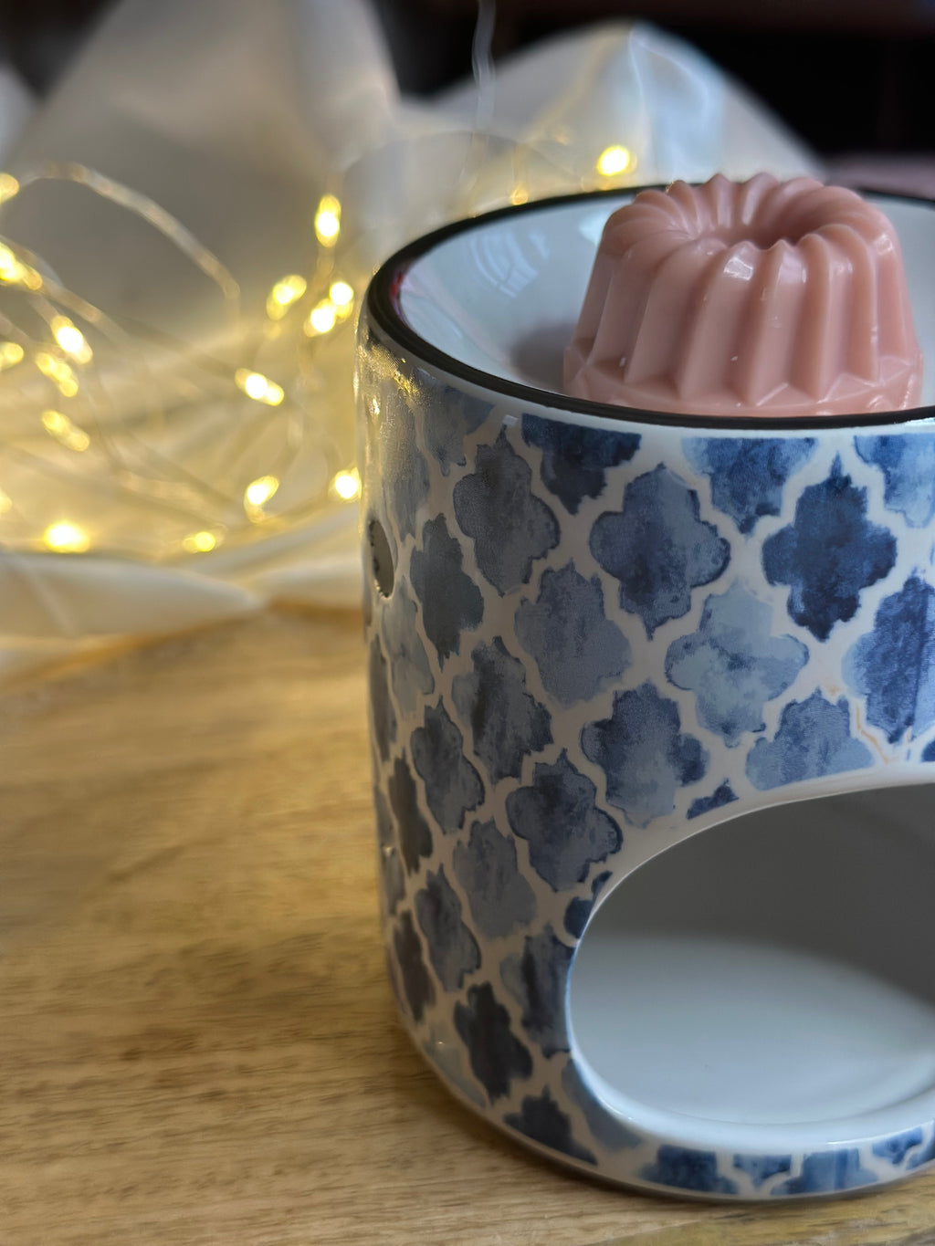 Brûle-Fondant Céramique – Motif Bleu Azur