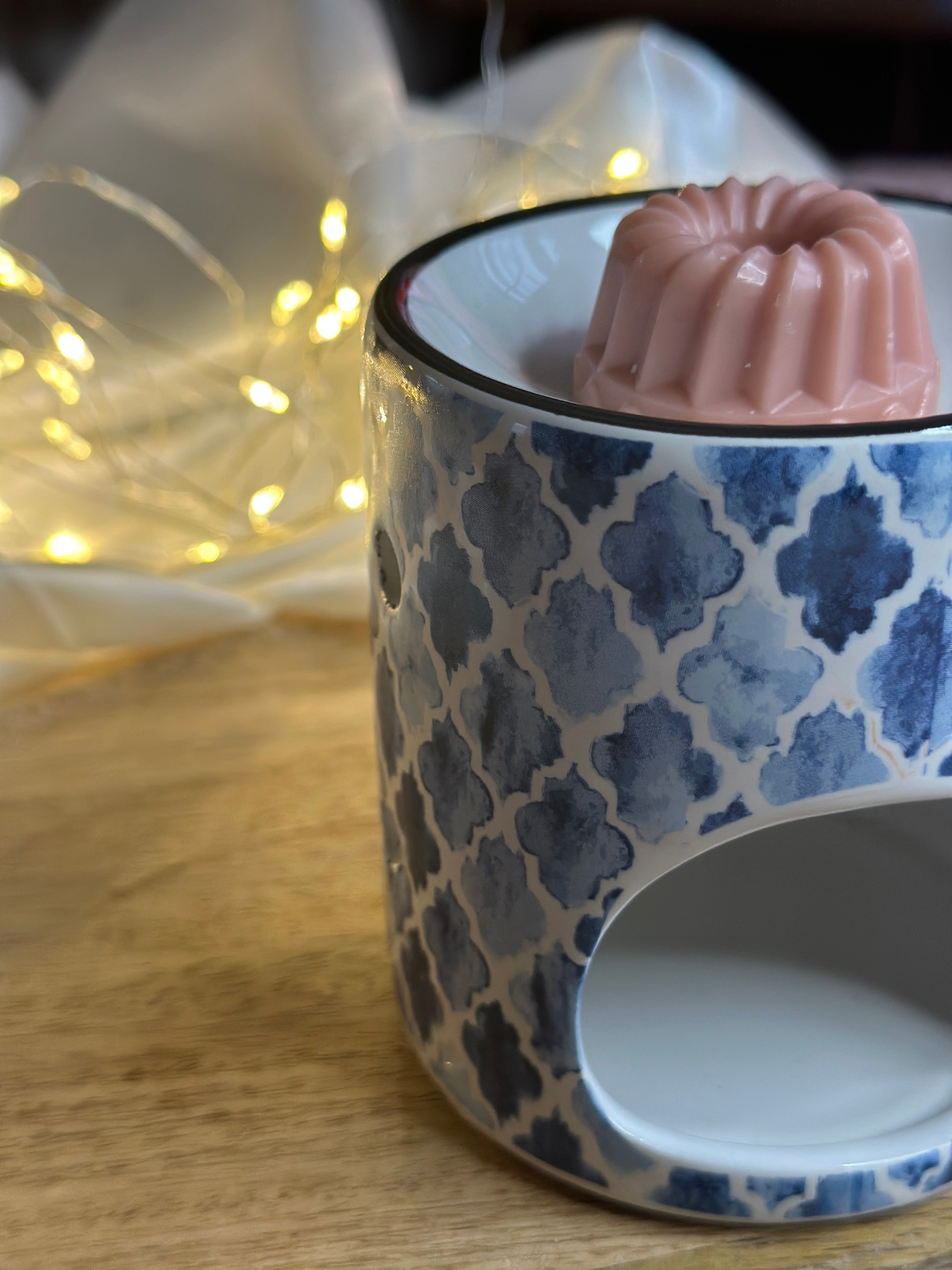 Brûle-Fondant Céramique – Motif Bleu Azur