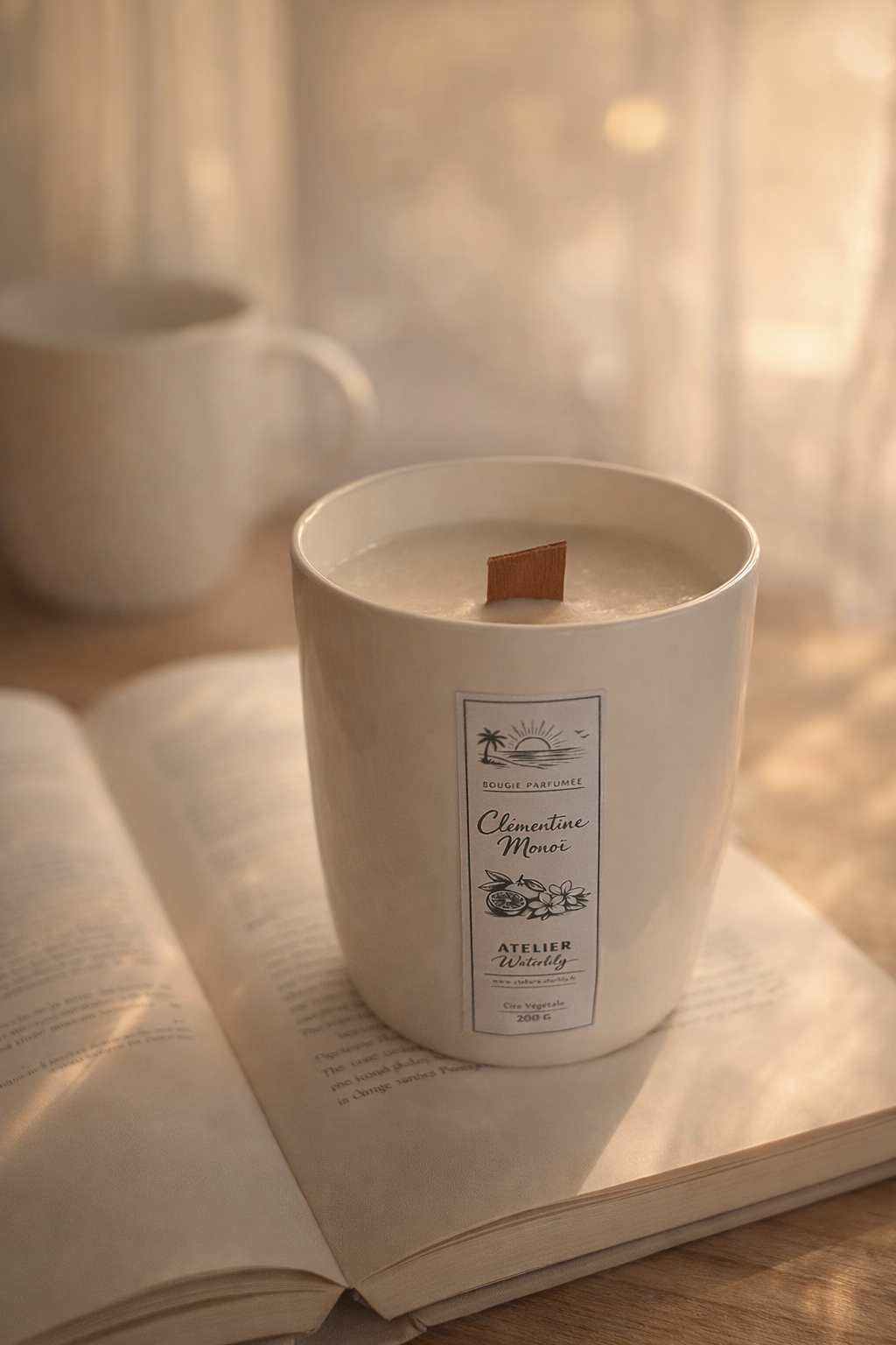 Bougie MONA – Parfum Clémentine Monoï