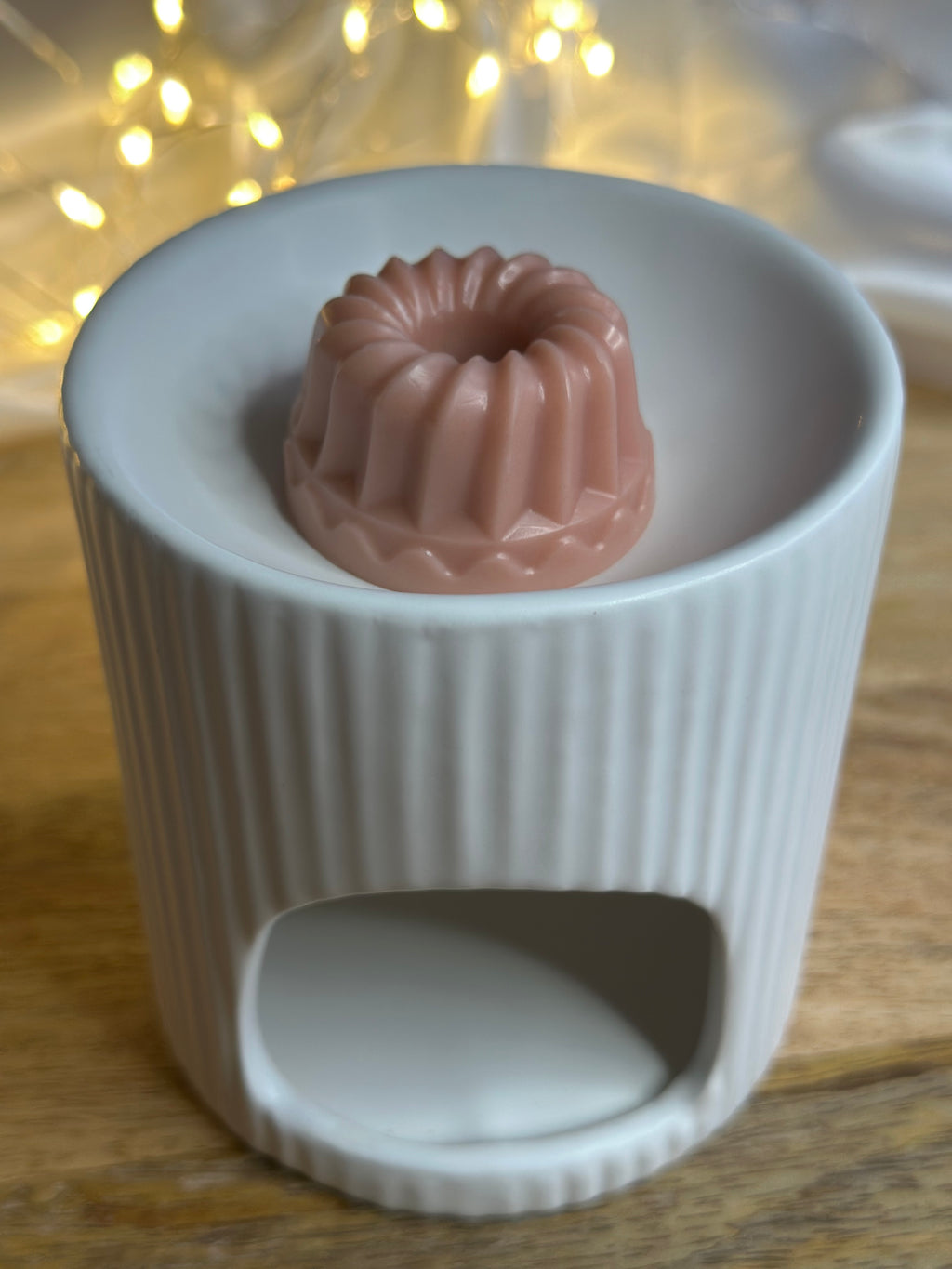 Brûleur céramique – Modèle “Élégance Striée Blanc”