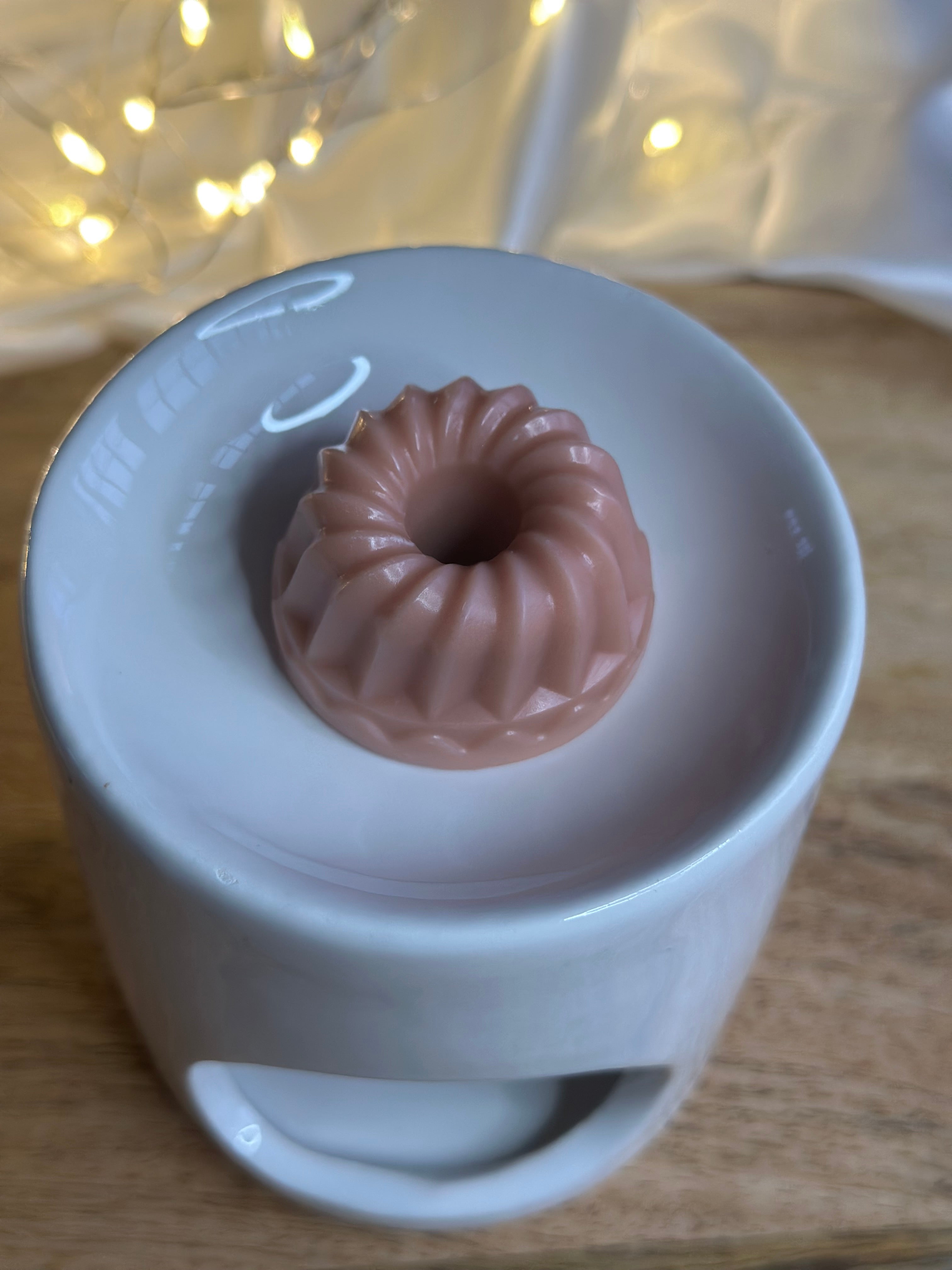 Brûle-fondant “Cœur Pur” – Céramique blanche & cœur rouge