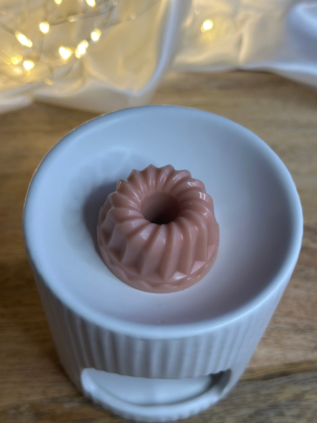 Brûleur céramique – Modèle “Élégance Striée Blanc”