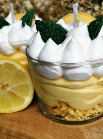 Bougie gourmande citron meringué