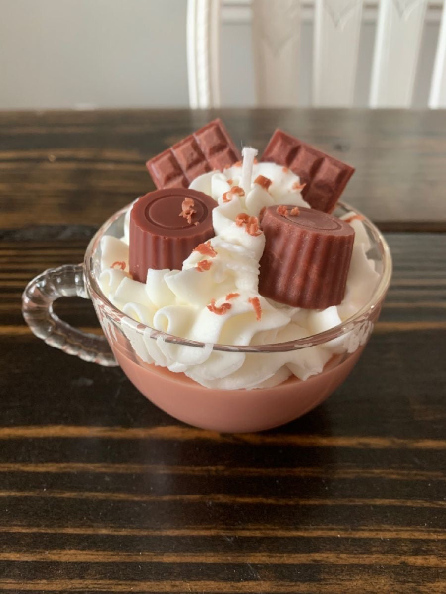Bougie gourmande chocolat chaud