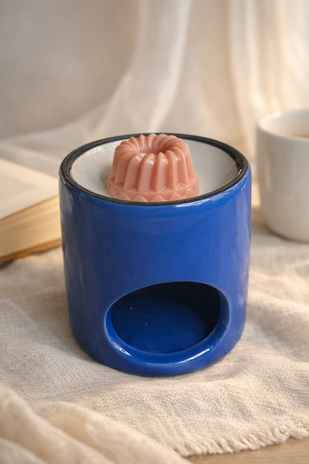 Brûle-Fondant en Céramique – Bleu Minuit