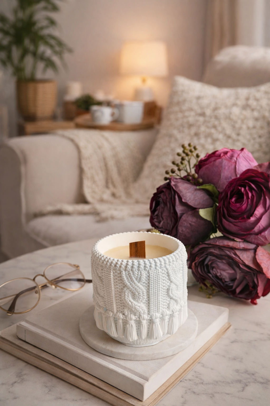 La Bougie AURÉA – Parfum Chèvrefeuille